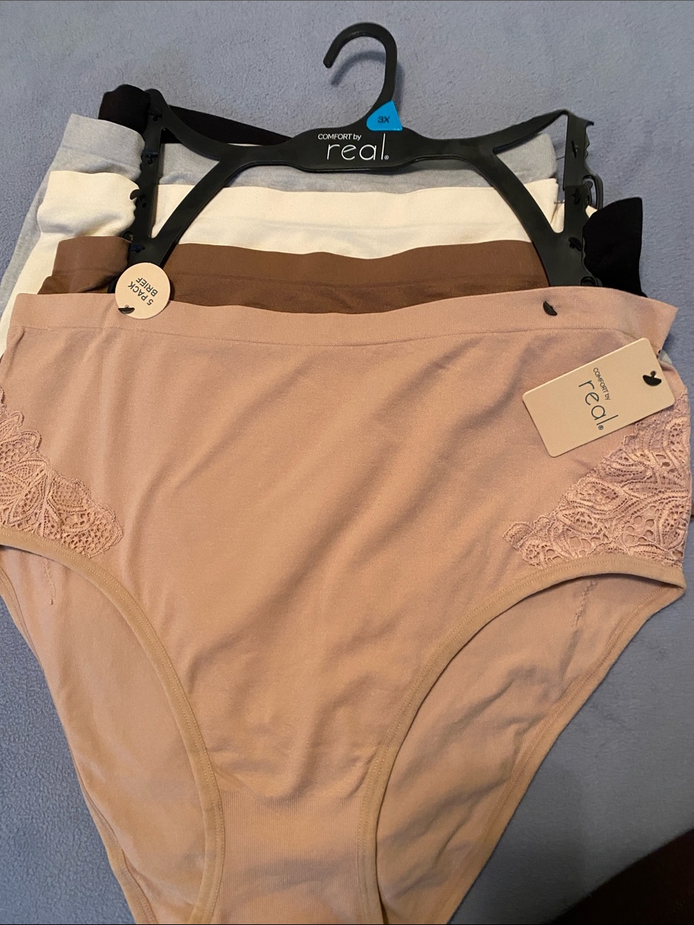 Comfort by real 5 Pack Women Briefs - Picture 2 of 6